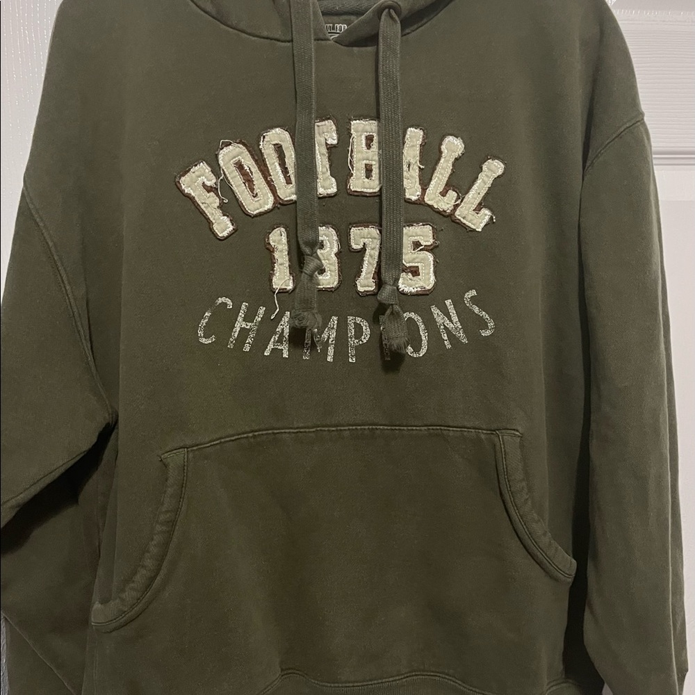 Simply for sports green hoodie sweatshirt size large